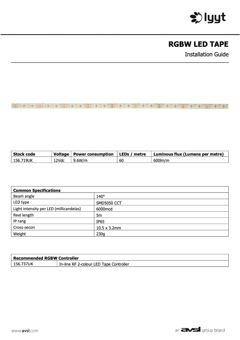 Page n°1 - Manuel utilisateur LYYT LT12560-CCT