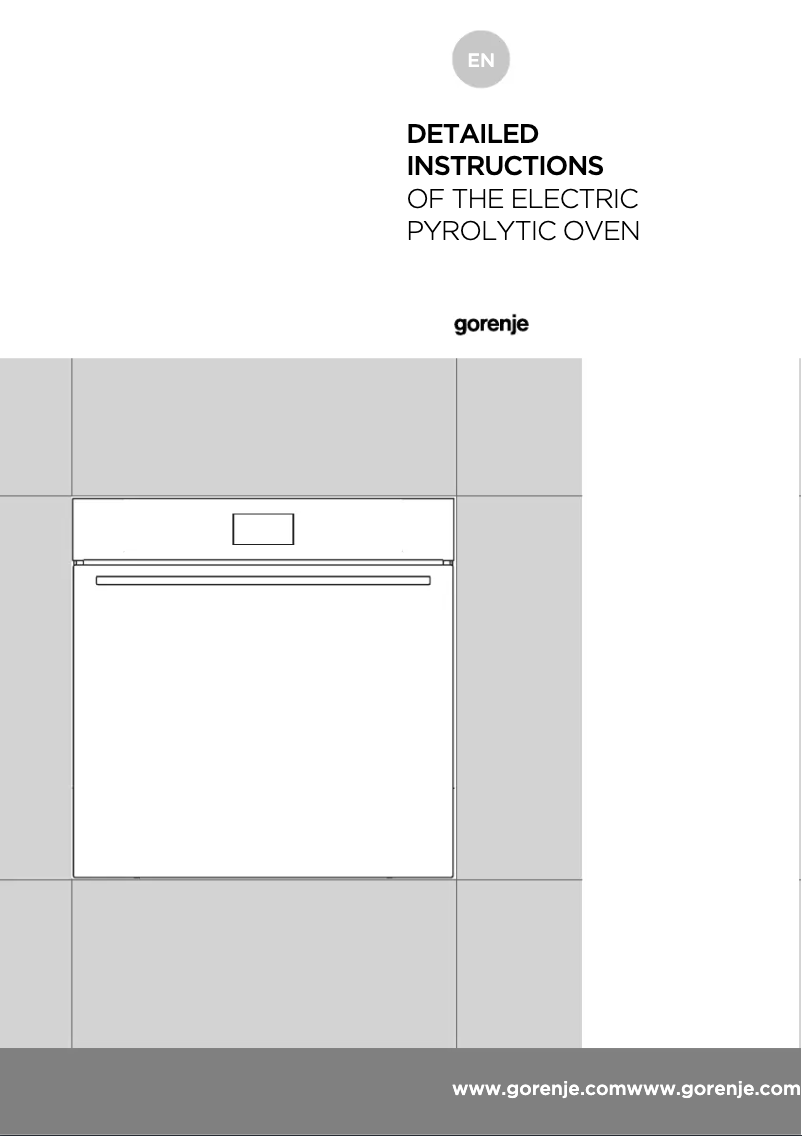Page n°1 - Manuel utilisateur Gorenje BOP799S51
