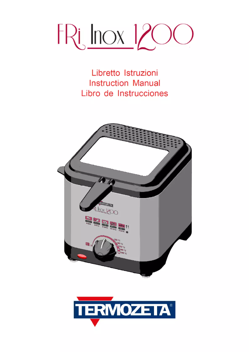 Page n°1 - Manuel utilisateur Termozeta Fri Inox 1200