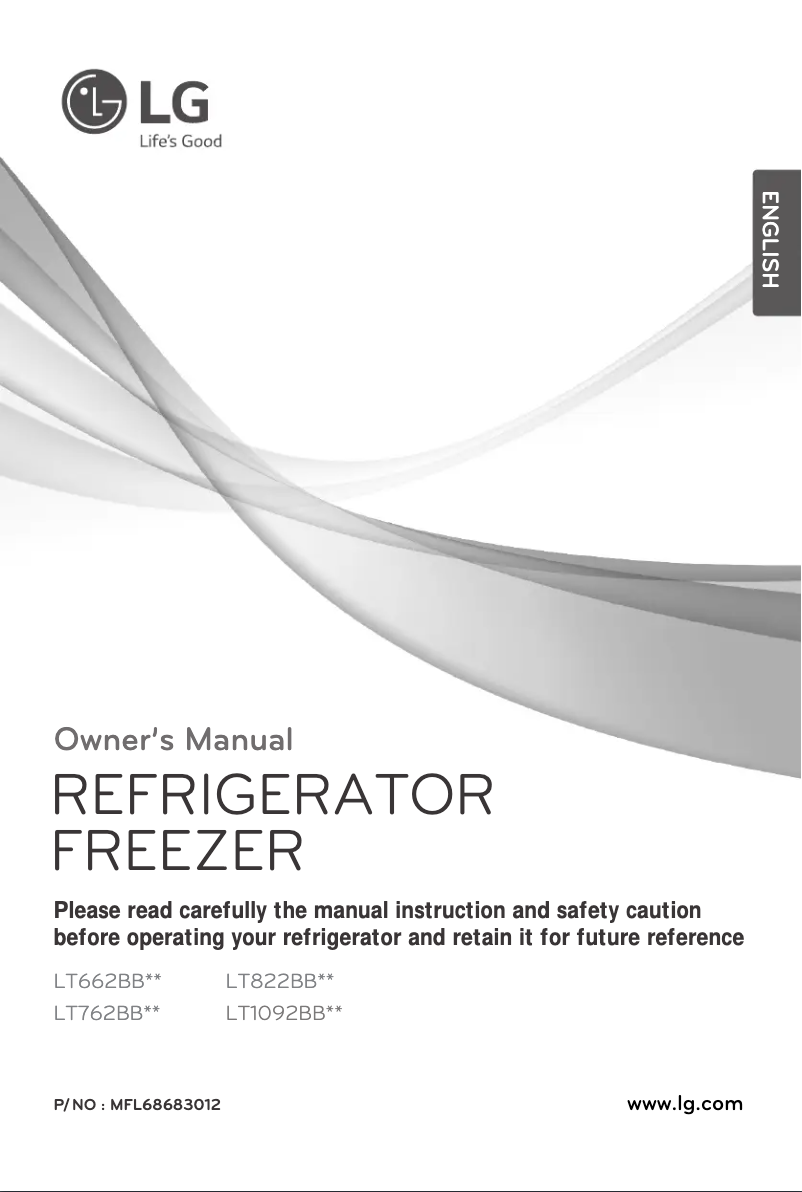 Page n°1 - Manuel utilisateur LG LT1092BBWI
