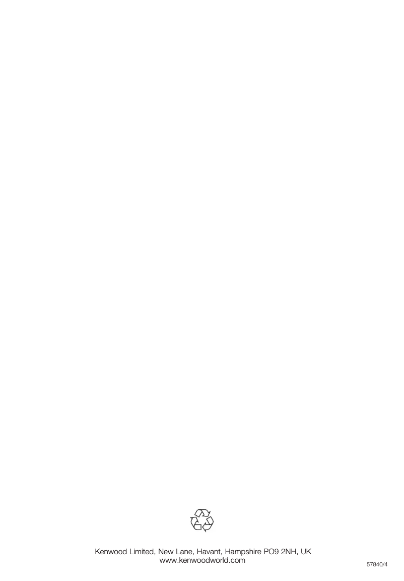 Page n°1 - Manuel utilisateur Kenwood Multipro FP950