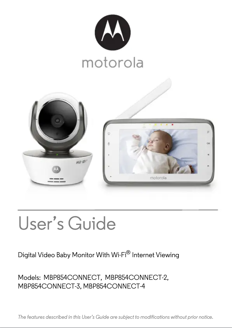 Page n°1 - Manuel utilisateur Motorola MBP854CONNECT-2