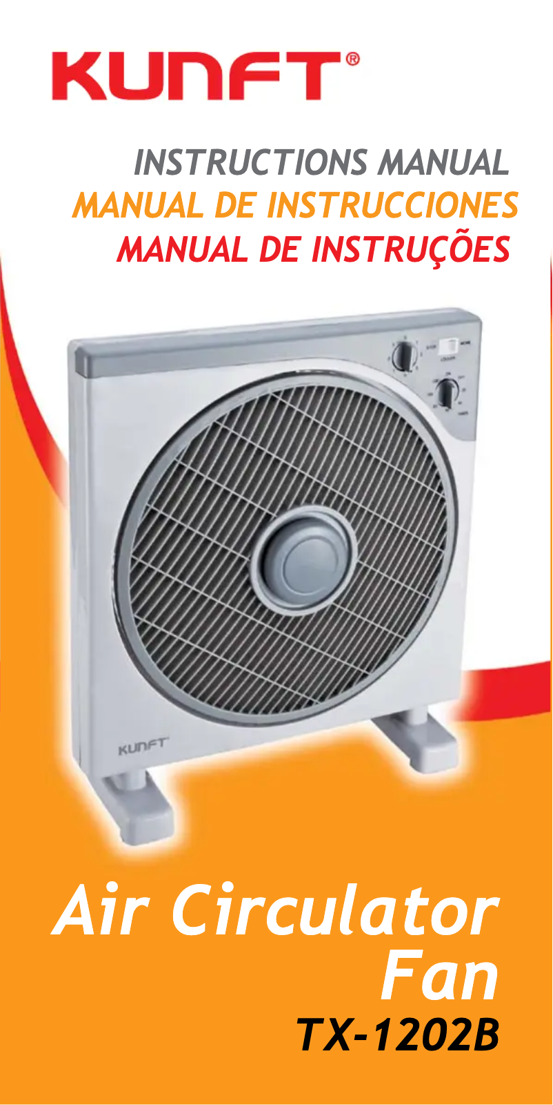 Image de la première page du manuel de l'appareil TX-1202B