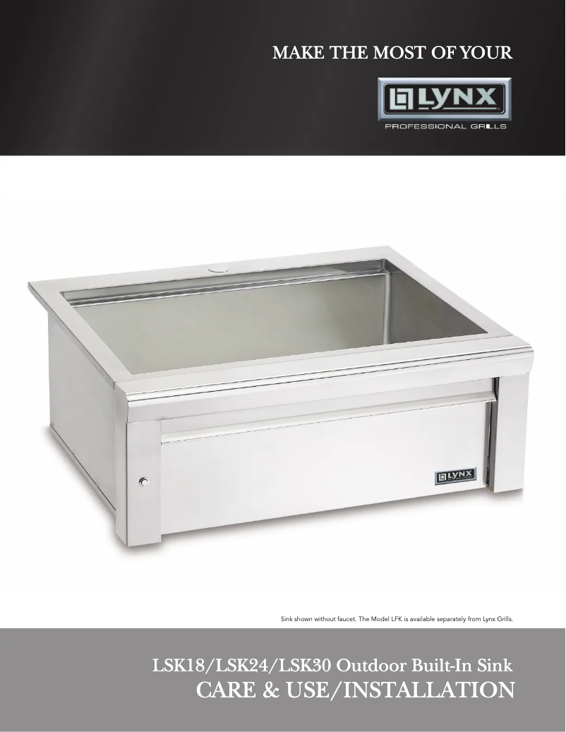 Page 1 de la notice Guide d'installation Lynx Professional LSK24