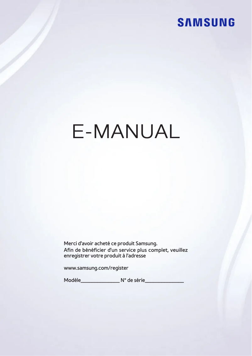 Image de la première page du manuel de l'appareil UE40J5270SSXTK
