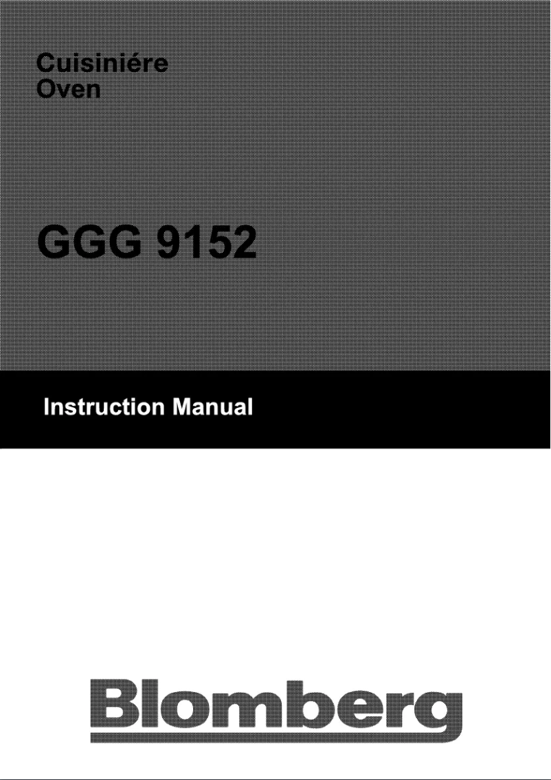 Página 1 del manual Manual de usuario Blomberg GGG 9152 E