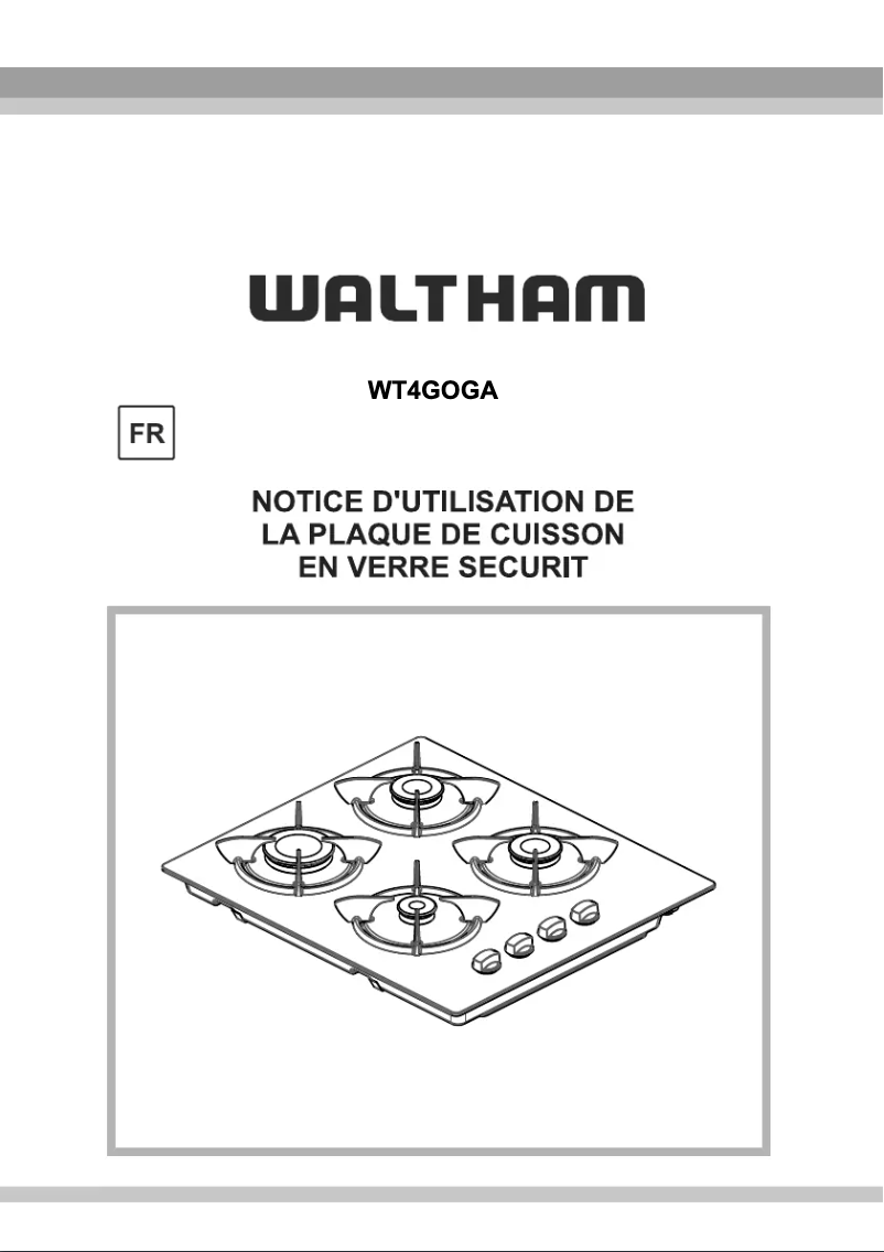 Image de la première page du manuel de l'appareil WT4GOGA