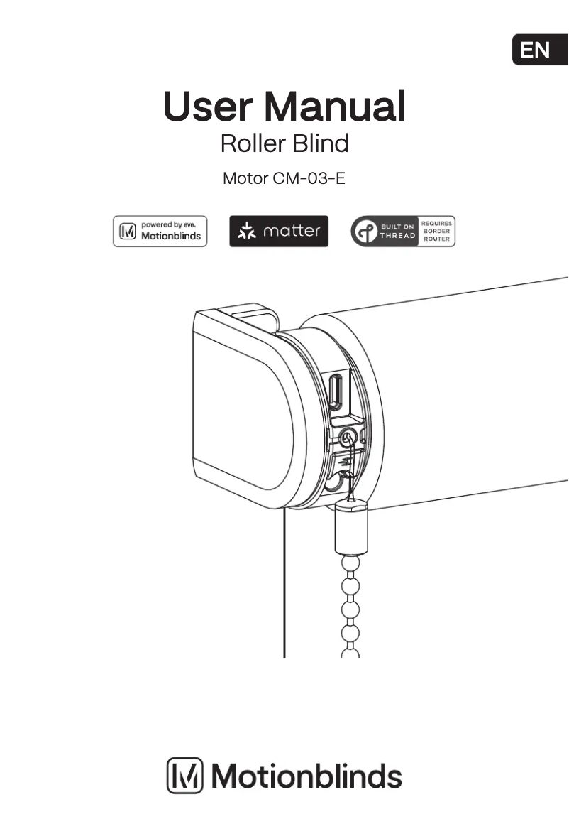 Page 1 de la notice Manuel utilisateur EVE Blinds Collection