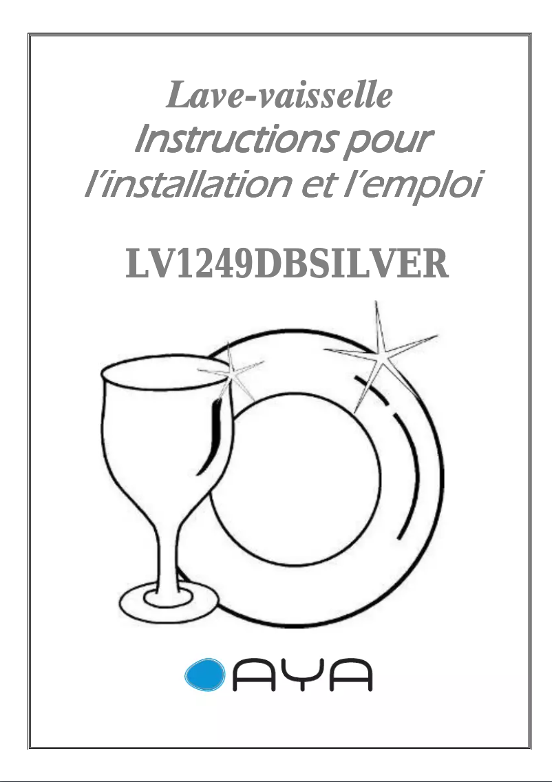 Page n°1 - Manuel utilisateur AYA LV1249DB