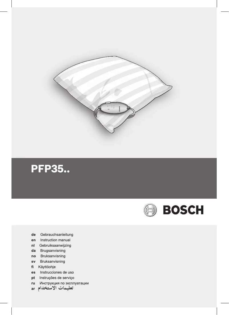 Page 1 de la notice Manuel utilisateur Bosch PFP3510