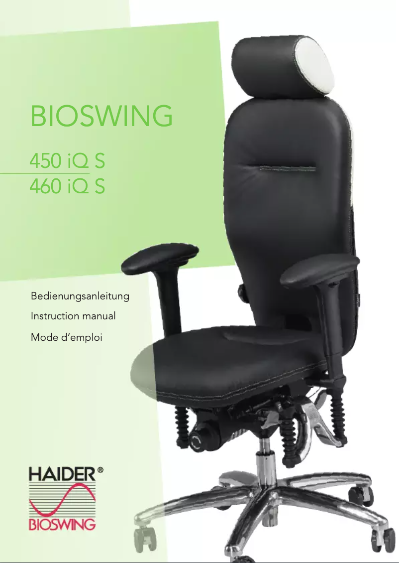 Página 1 del manual Manual de usuario Bioswing 450 iQ S