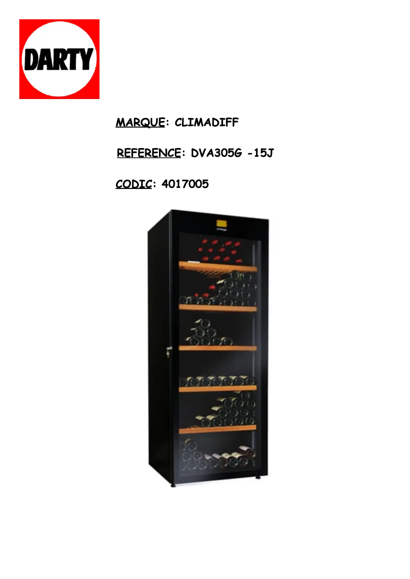 Image de la première page du manuel de l'appareil DVA305G