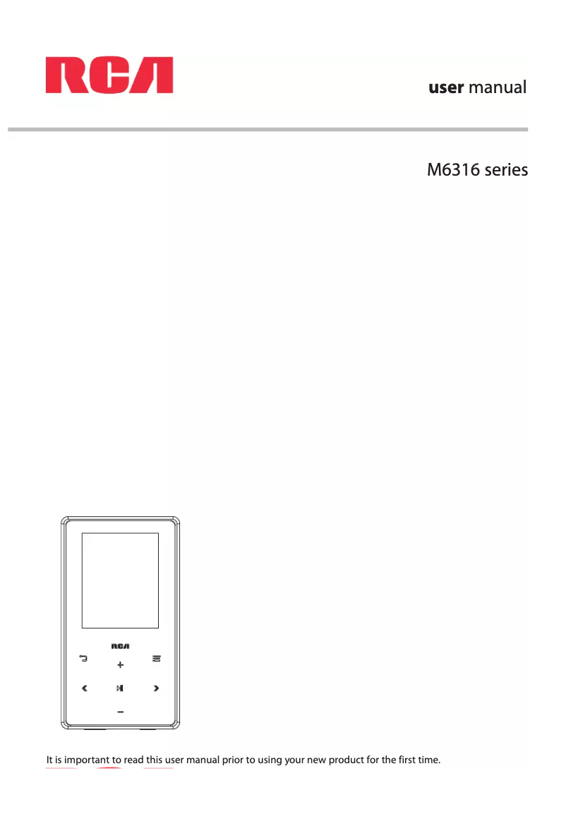 Page 1 de la notice Manuel utilisateur audiovox M-6316PL