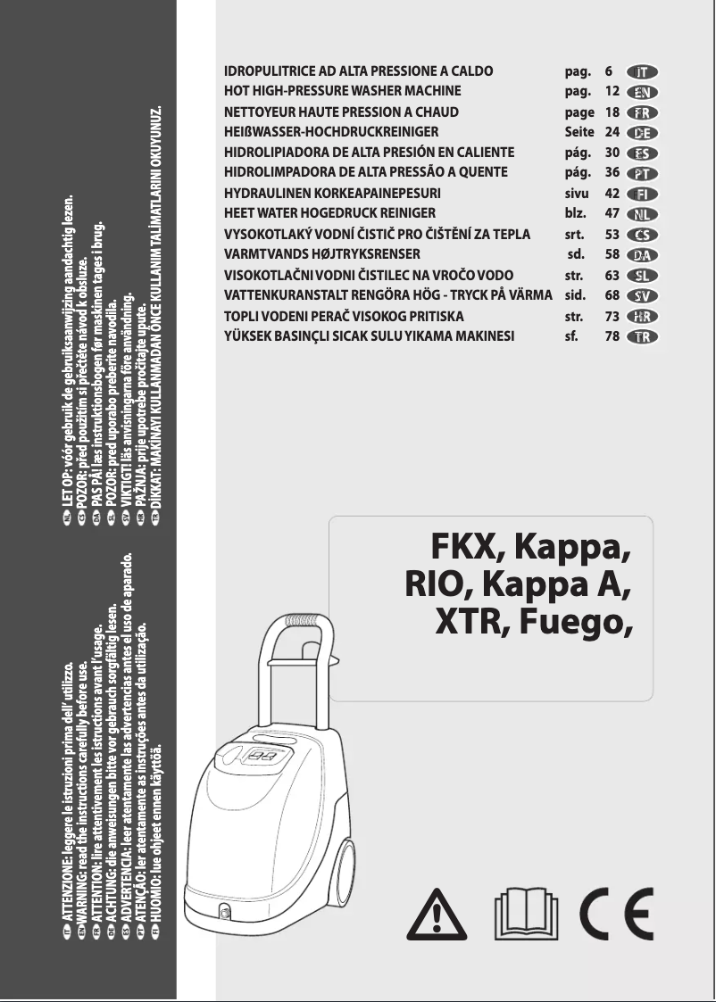 Page 1 de la notice Manuel utilisateur Lavorwash Rio 1108