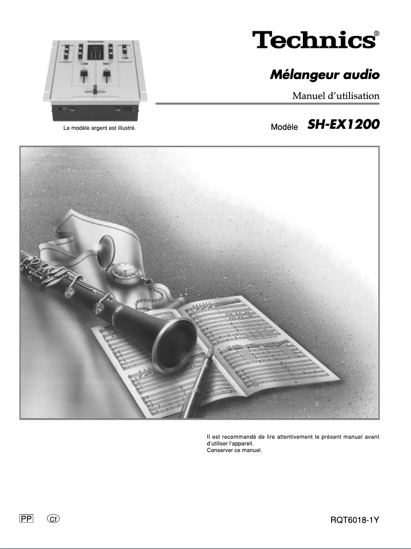 Page 1 de la notice Manuel utilisateur Panasonic SH-EX1200