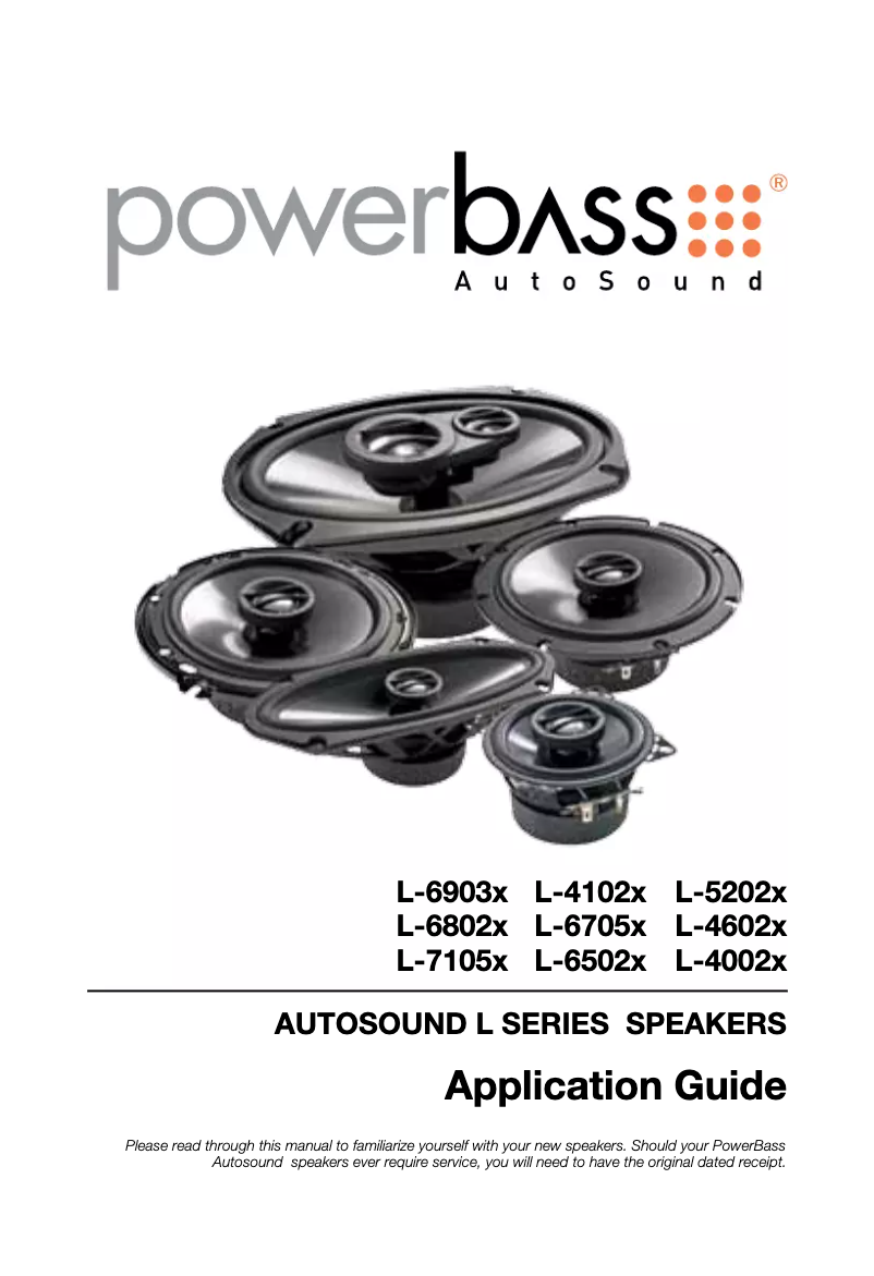 Page 1 de la notice Manuel utilisateur PowerBass 3XL-6502X