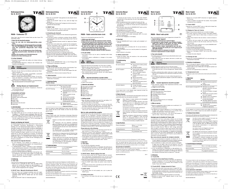 Página 1 del manual Manual de usuario TFA Picco 60.1510.01