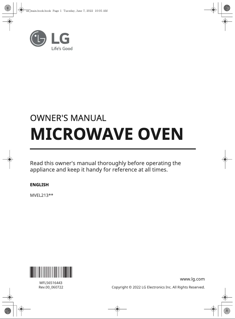Page n°1 - Manuel utilisateur LG MVEL2137F