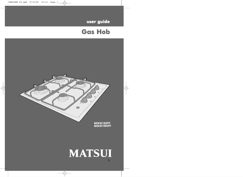 Image de la première page du manuel de l'appareil MGH61WHFF