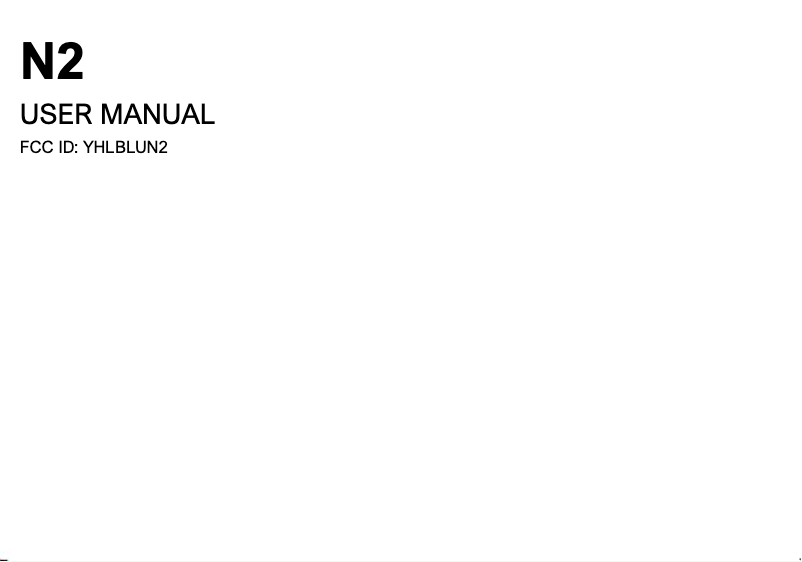 Image de la première page du manuel de l'appareil Bold N2