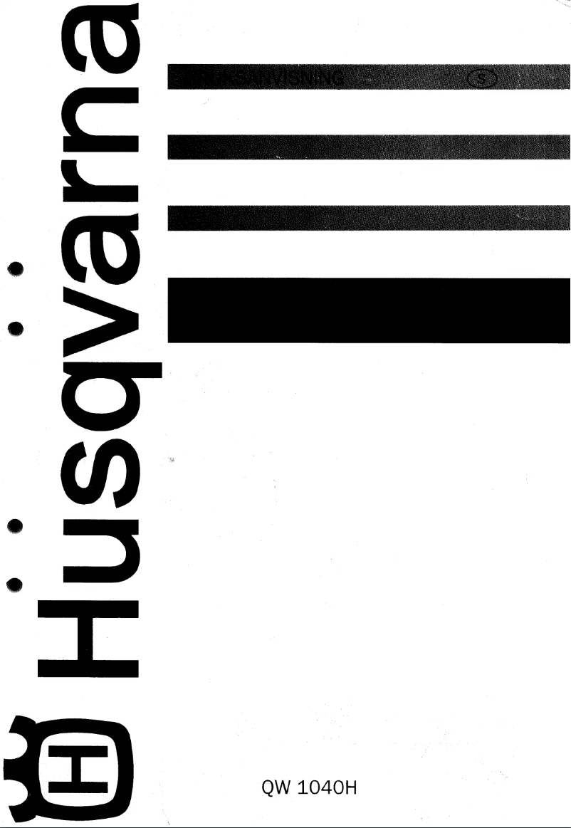 Image de la première page du manuel de l'appareil QW1040H