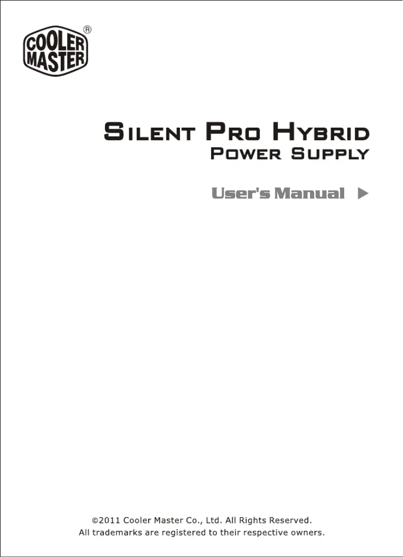Image de la première page du manuel de l'appareil Silent Pro Hybrid