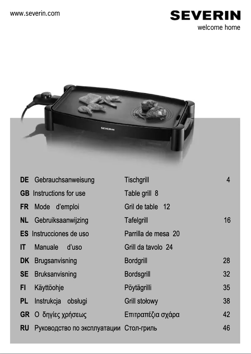 Page n°1 - Manuel utilisateur Severin KG 2388