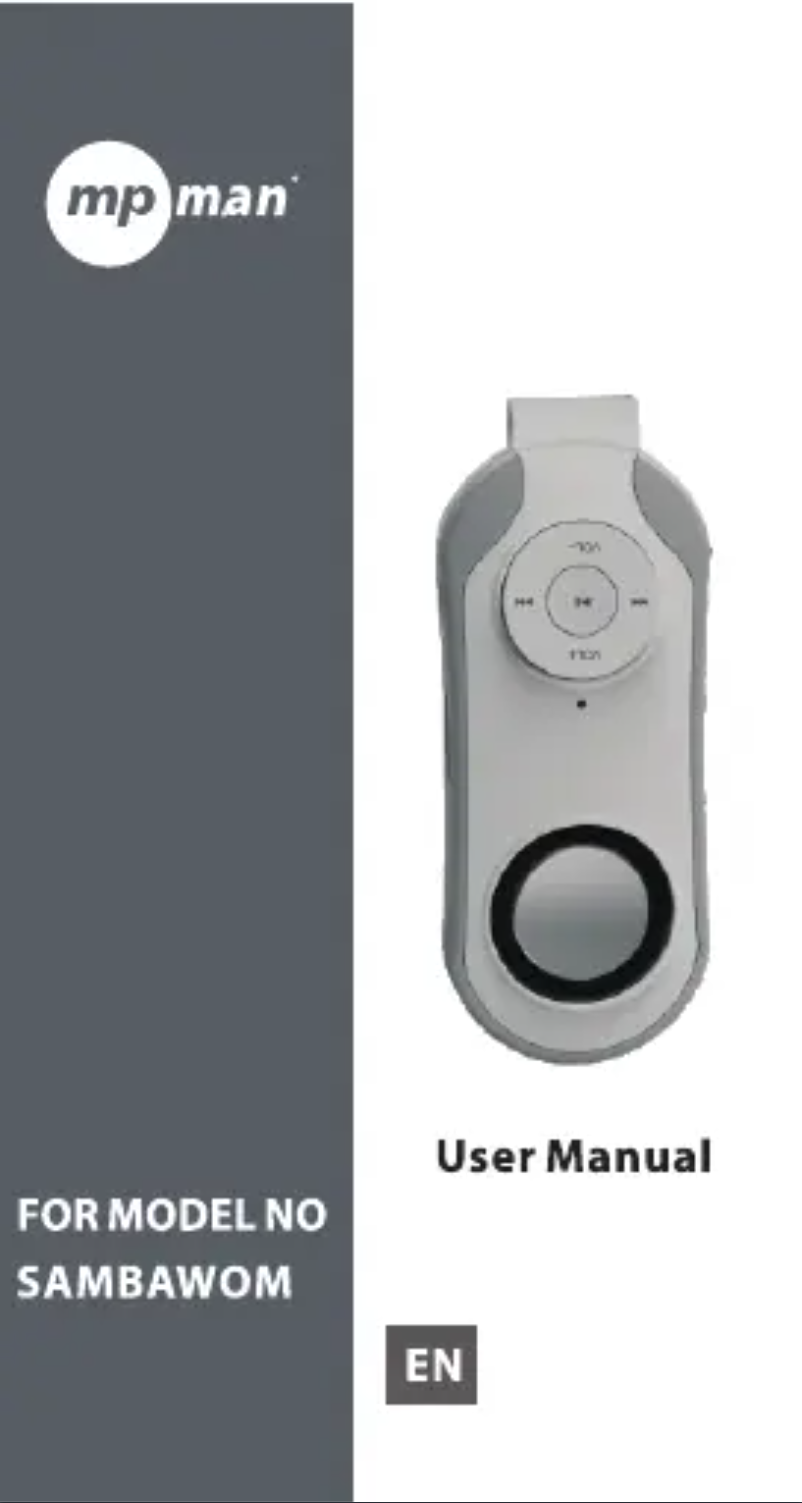 Página 1 del manual Manual de usuario Mpman SAMBAWOM