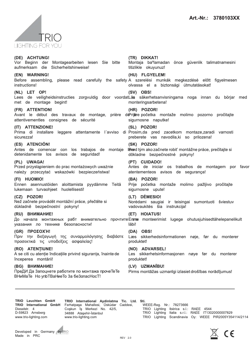 Image de la première page du manuel de l'appareil Agento 378010307