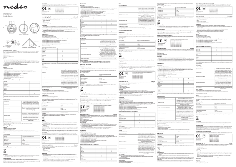 Page 1 de la notice Manuel utilisateur Nedis DTCTSL30WT
