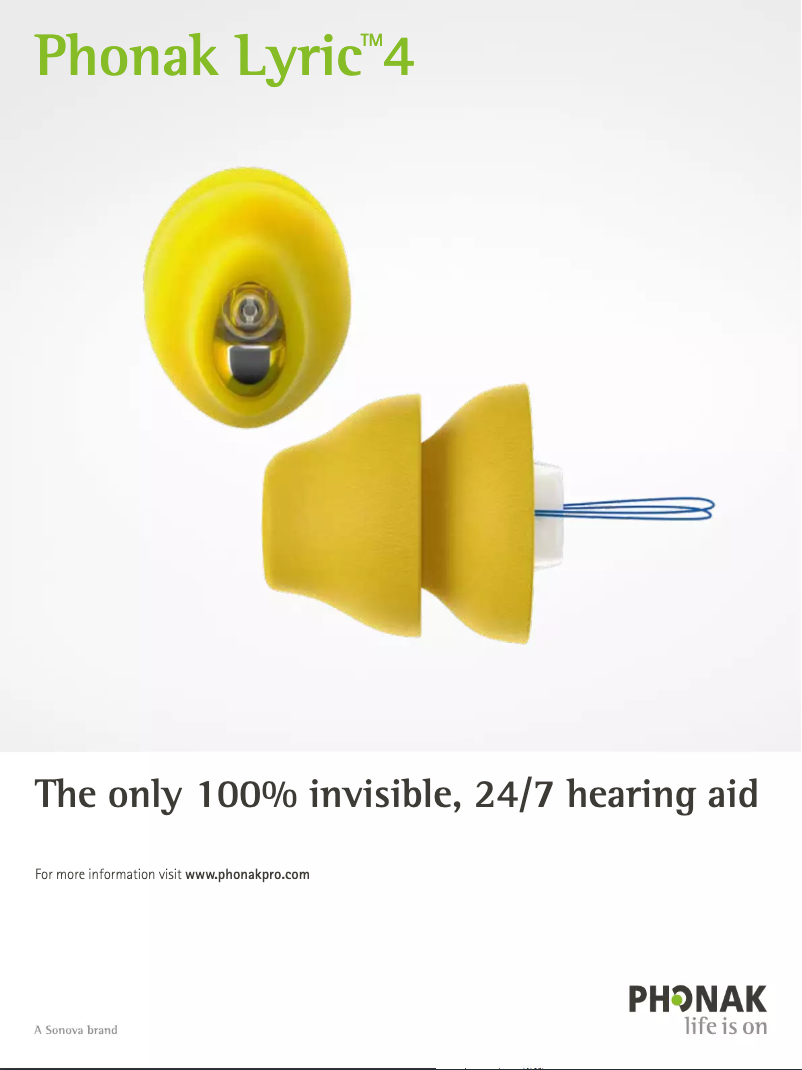 Page n°1 - Fiche technique Phonak Lyric