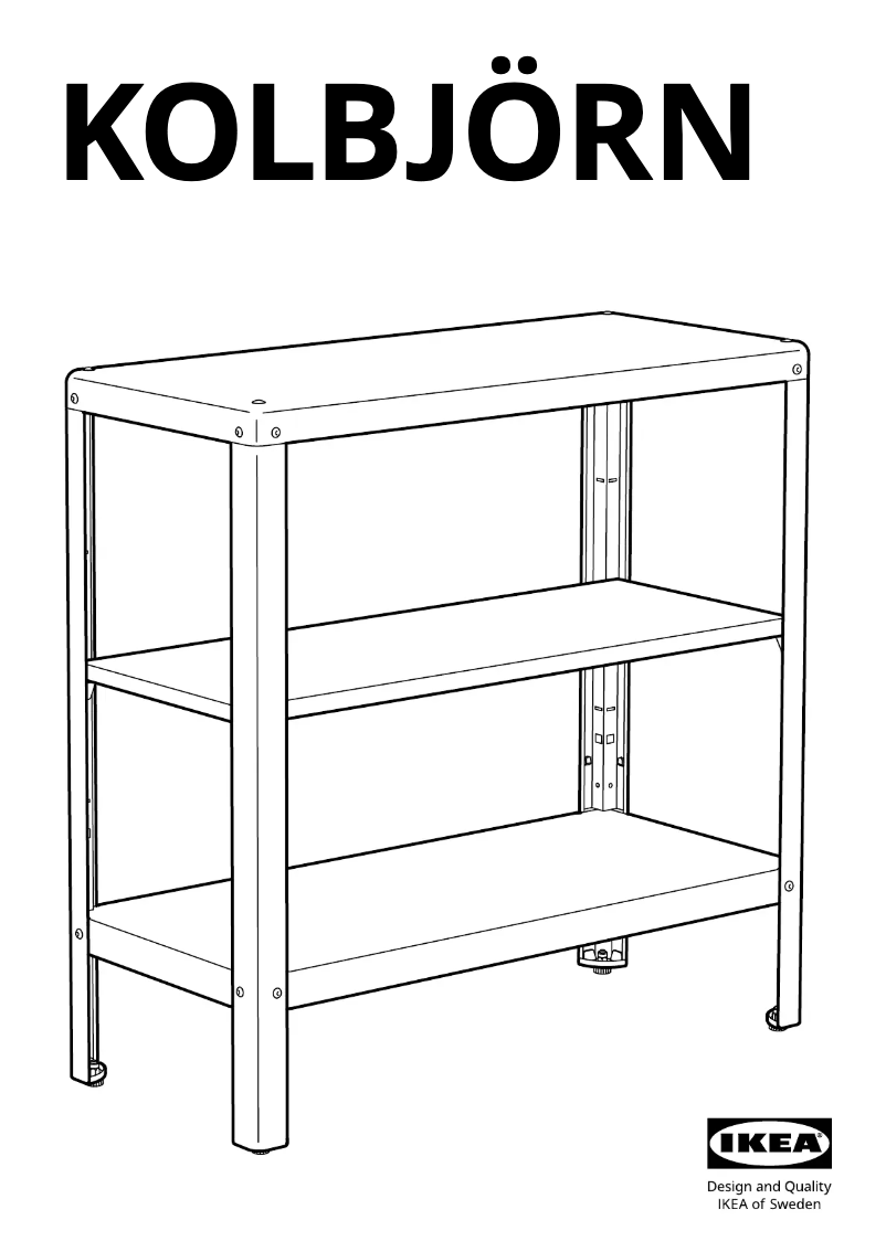 Page 1 de la notice Manuel utilisateur Ikea KOLBJÖRN 405.207.44