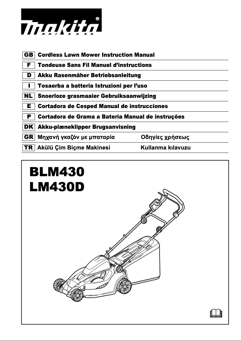 Página 1 del manual Manual de usuario Makita BLM430RDE