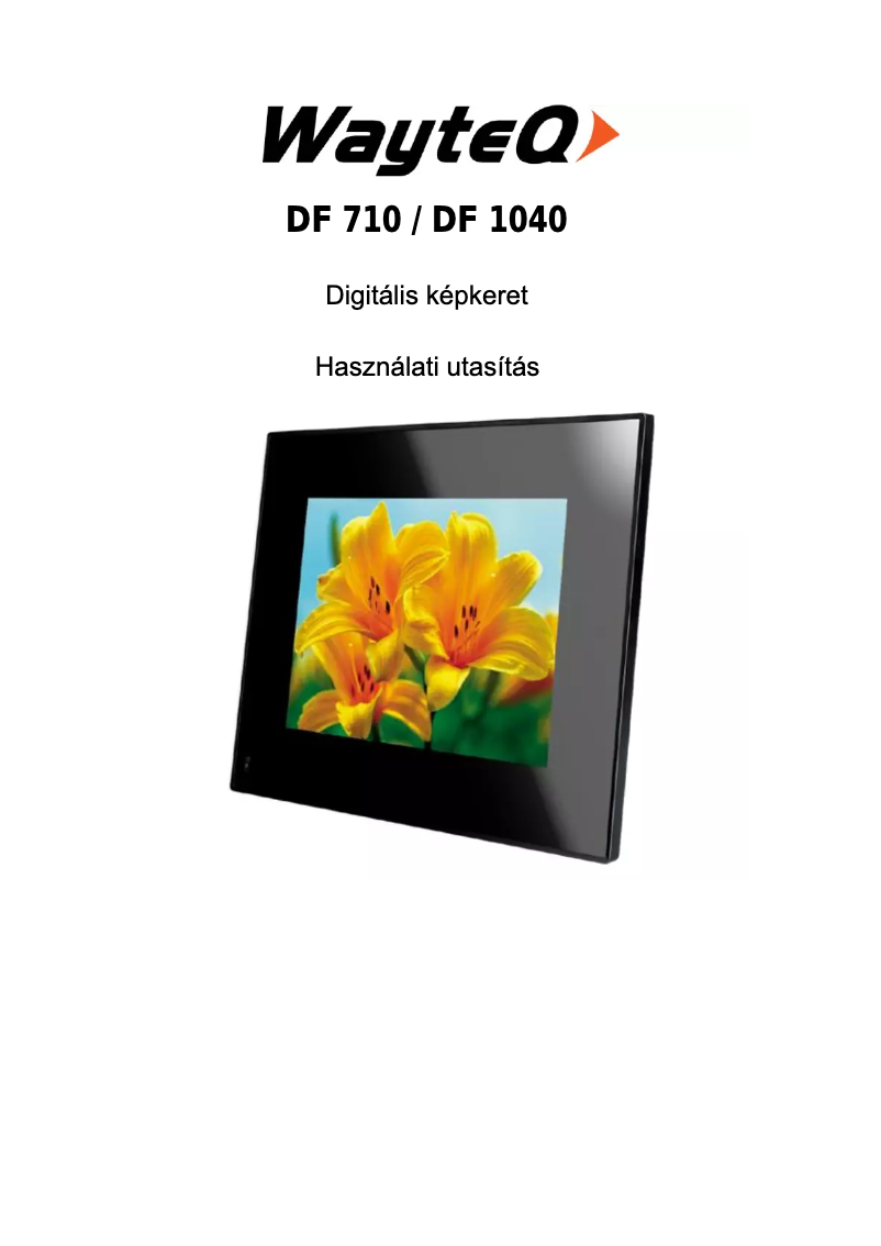 Page n°1 - Manuel utilisateur WayteQ DF-1040
