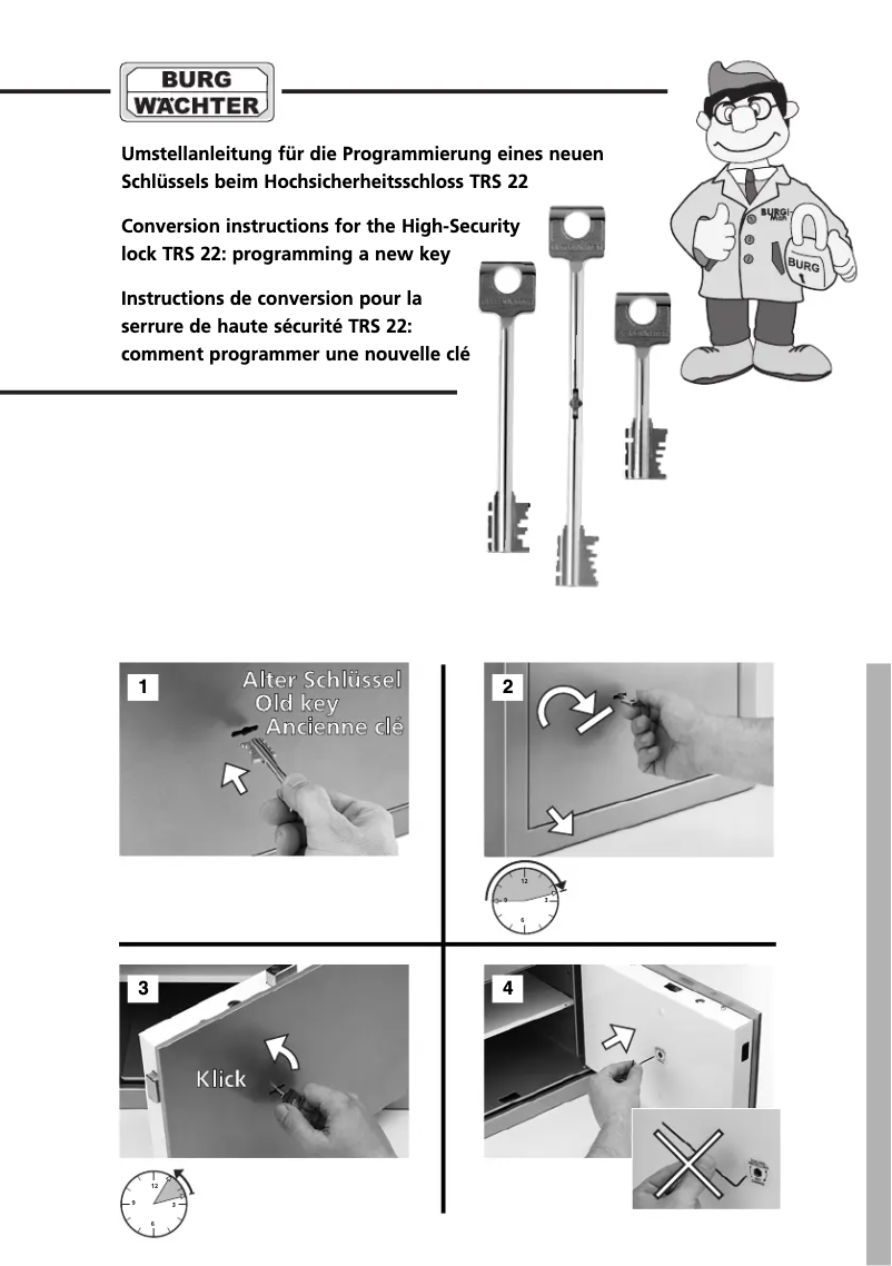 Página 1 del manual Manual de usuario Burg Wächter Royal 552