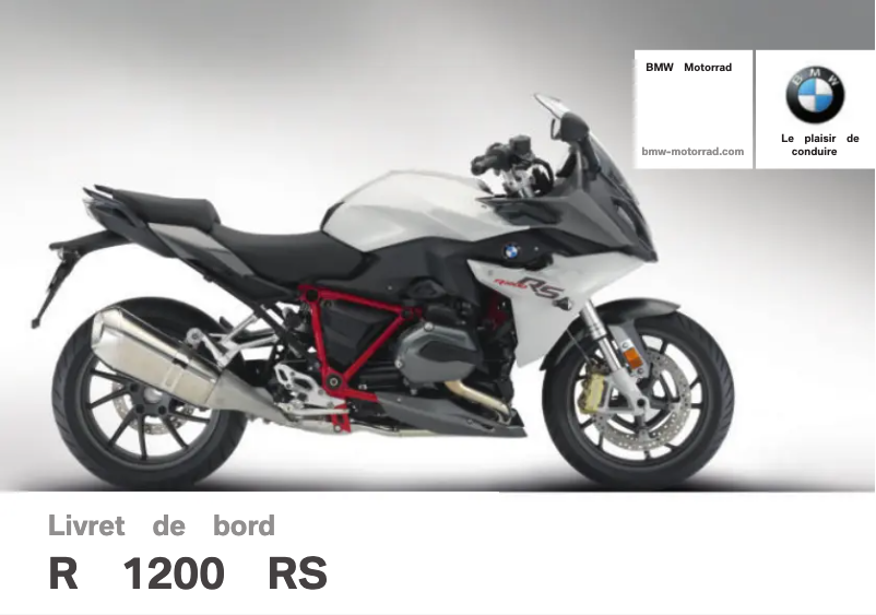 Page 1 de la notice Manuel utilisateur BMW R 1200 RS (2016)