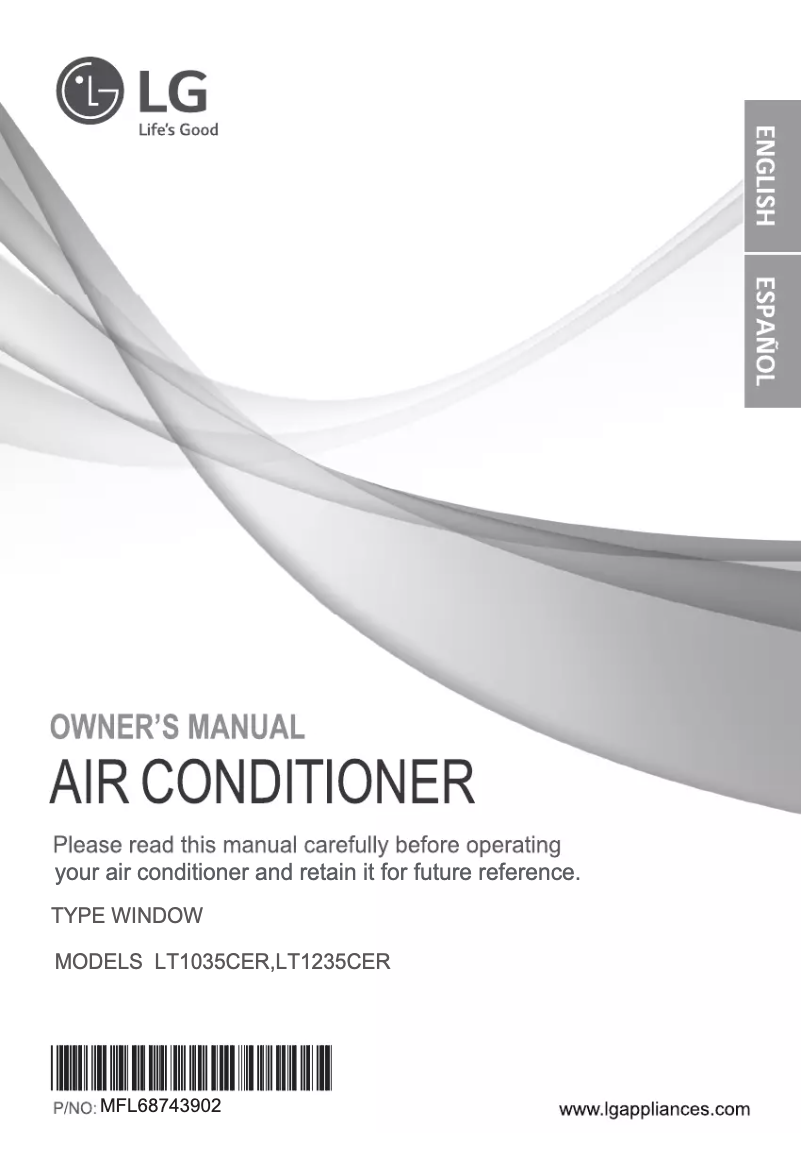 Image de la première page du manuel de l'appareil LT1035CER