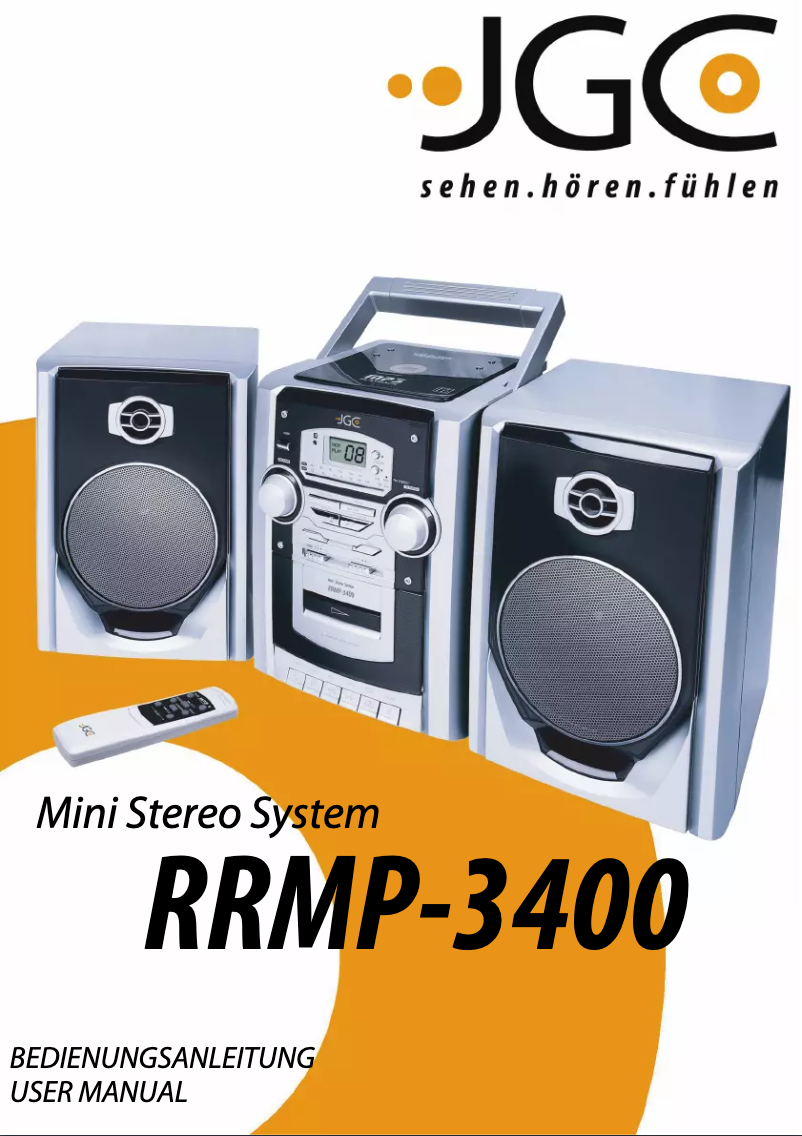 Page 1 de la notice Manuel utilisateur JGC RRMP-3400