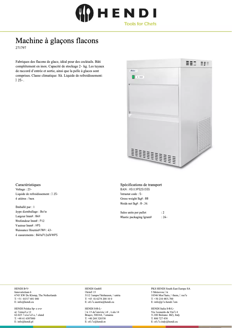 Page n°1 - Fiche technique Arktic 271797