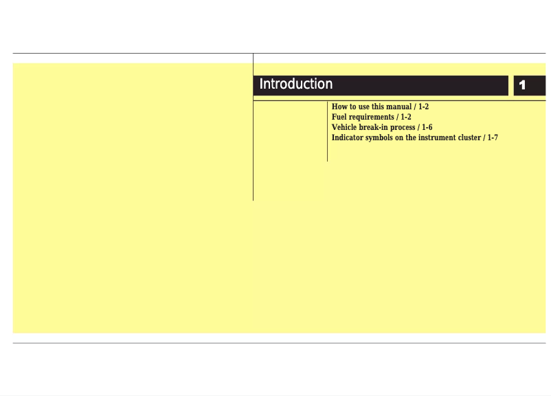 Page 1 de la notice Manuel utilisateur Kia Optima Hybrid (2013)