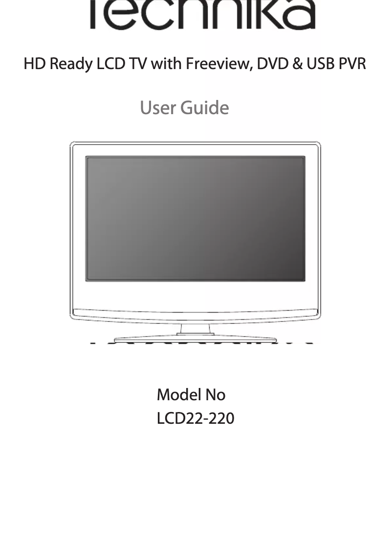 Image de la première page du manuel de l'appareil LCD22-220