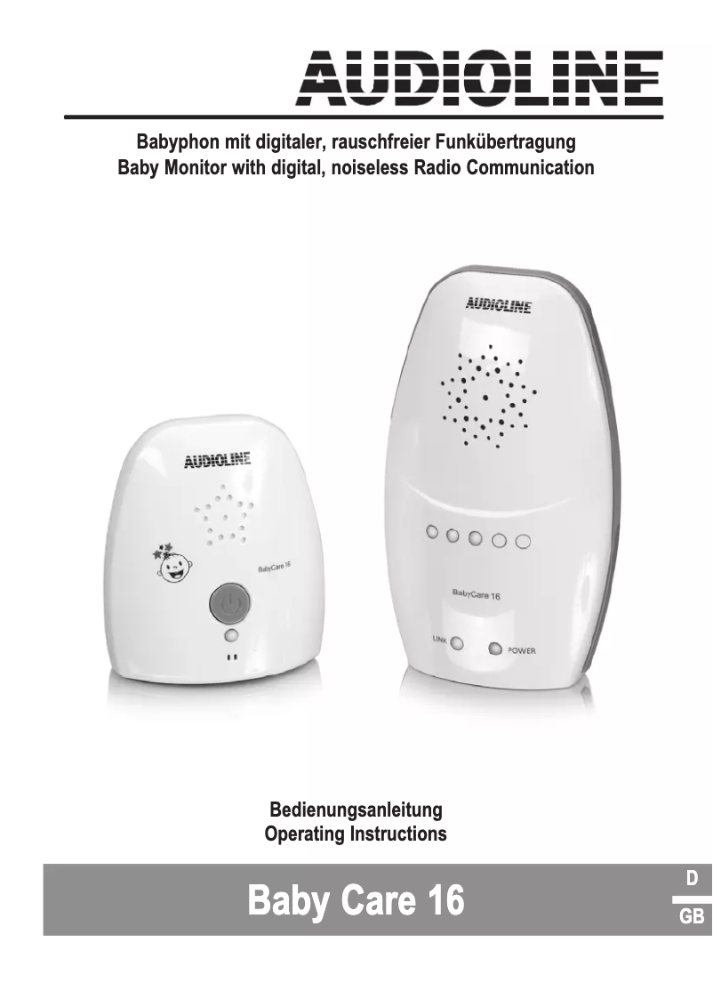 Page n°1 - Manuel utilisateur Audioline Baby Care 16