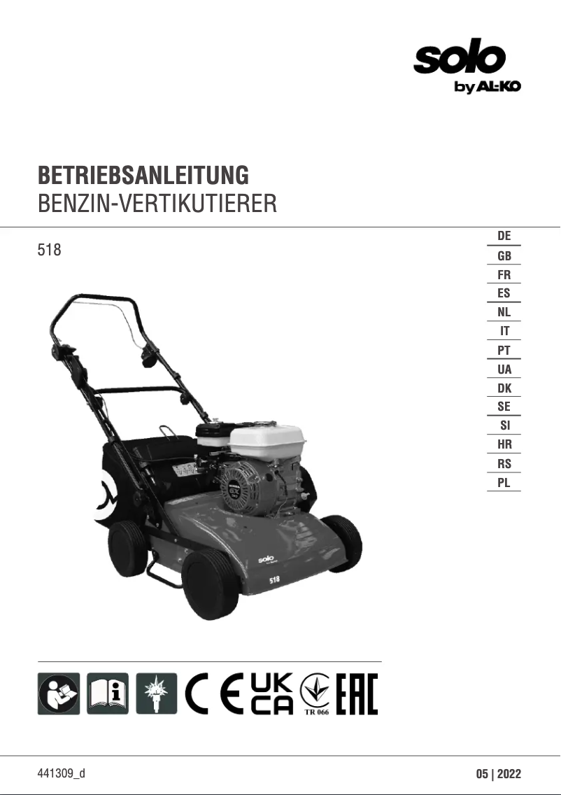 Image de la première page du manuel de l'appareil 518