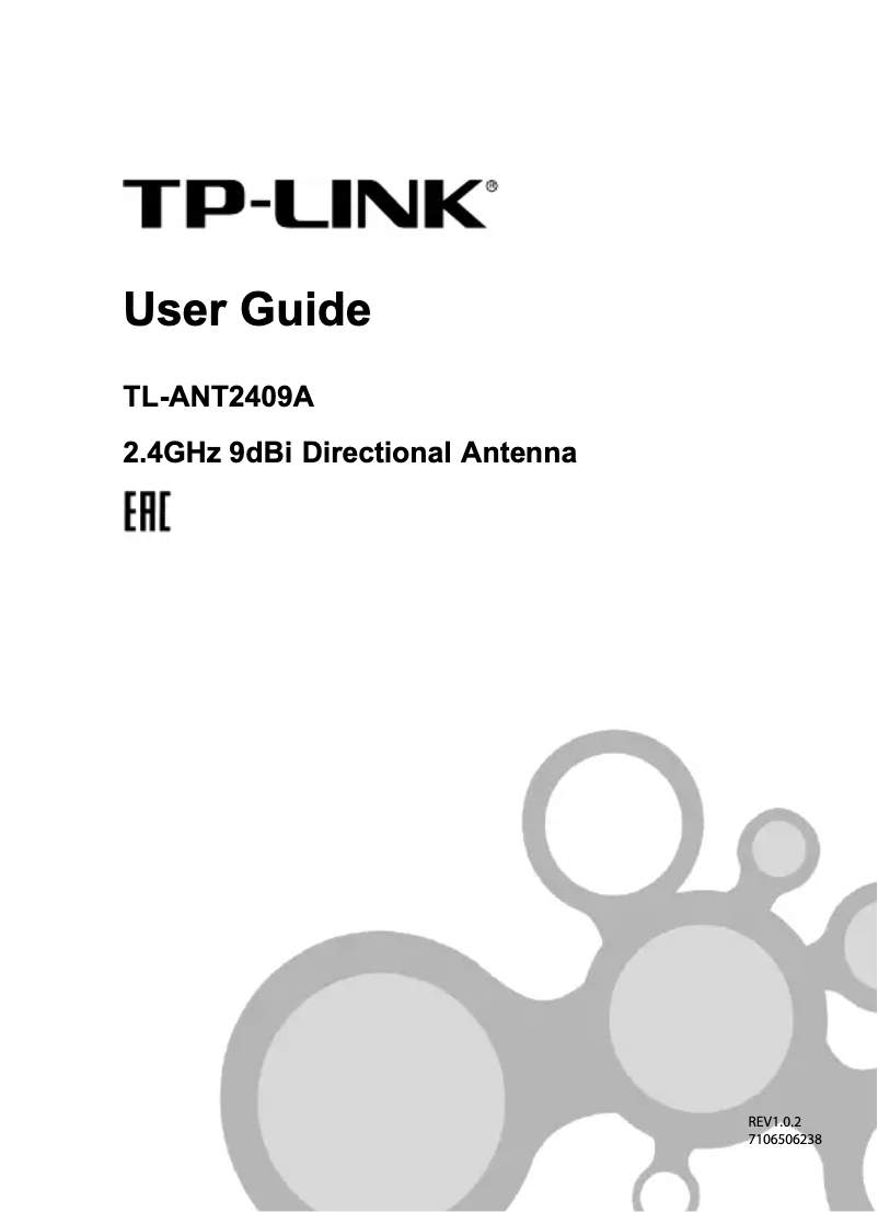 Page n°1 - Mode d'emploi TP-Link TL-ANT2409A