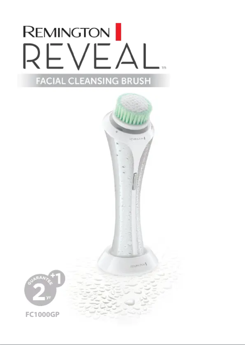 Page 1 de la notice Manuel utilisateur Remington Reveal Facial Cleansing Brush FC1000