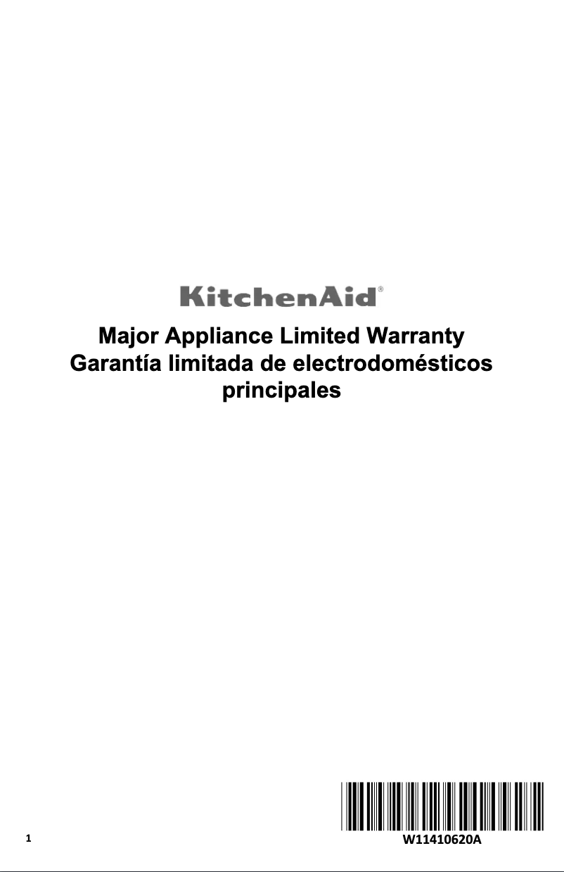 Page n°1 - Informations de garantie KitchenAid KMHC319LPS