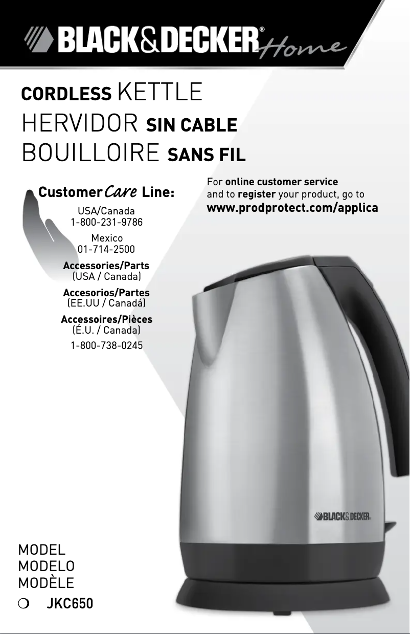 Page 1 de la notice Manuel utilisateur Black & Decker JKC650