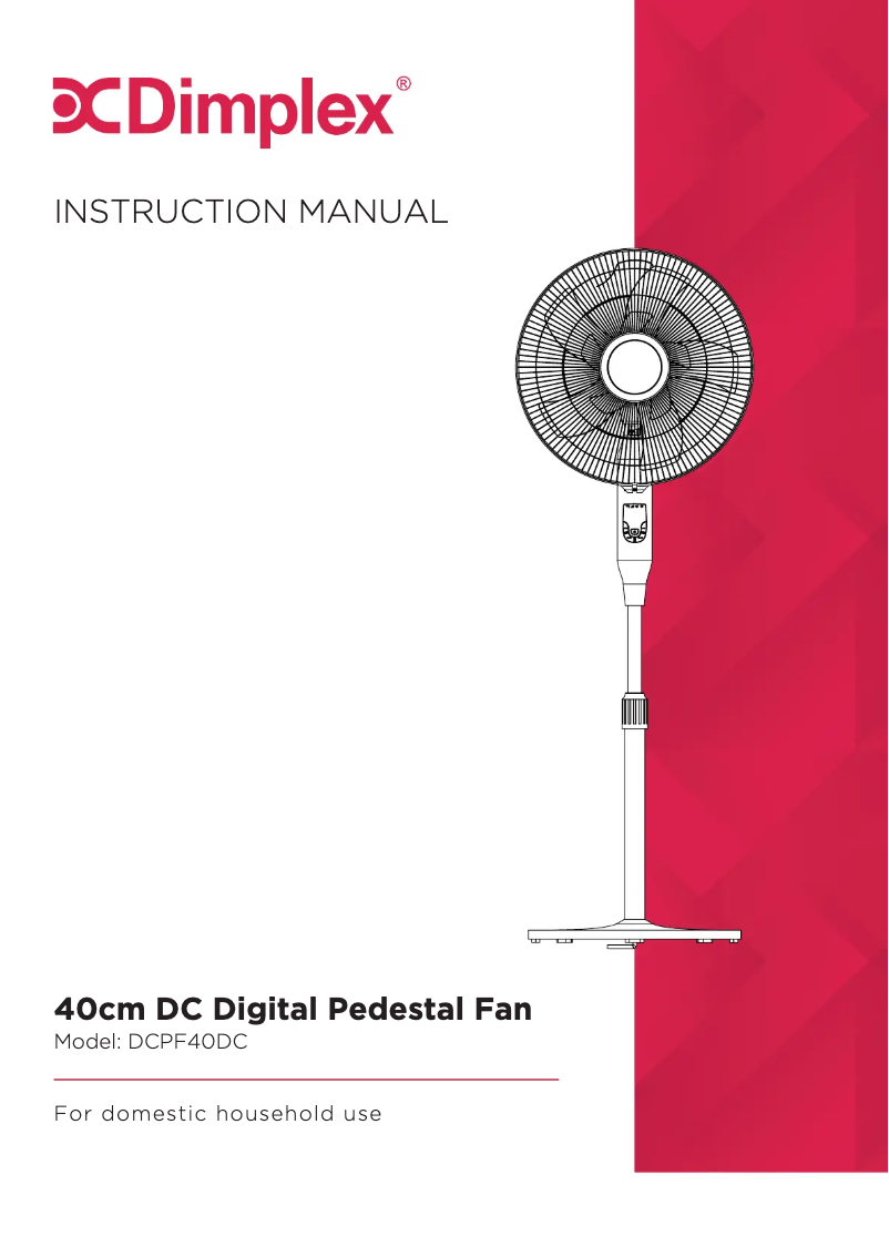 Page 1 de la notice Manuel utilisateur Dimplex DCPF40DC