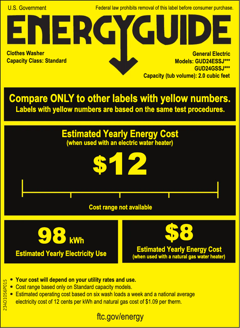 Image de la première page du manuel de l'appareil Spacemaker GUD24ESSJWW