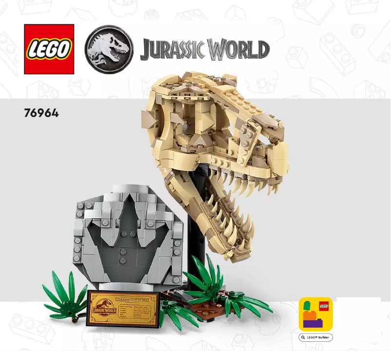 Page 1 de la notice Manuel utilisateur Lego Jurassic World 76964